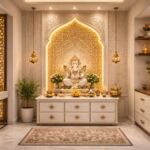 Divine Elegance: A Luxurious Pooja Room Interior That Radiates Peace and Positivity